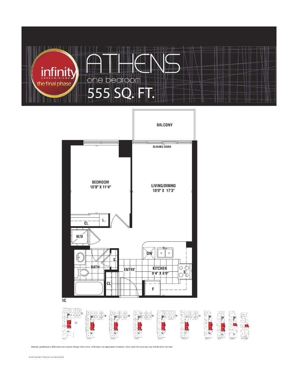 Floor Plans for Infinity Condos Infinity Condos at 19
